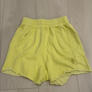 Free People Movements Yellow Women's Shorts SZ XS